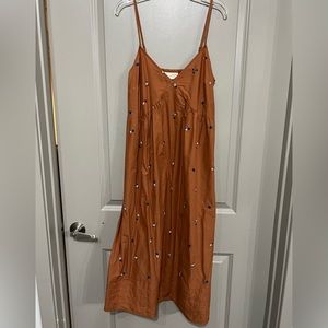 Target Universal Thread orange floral dress. Only worn once!